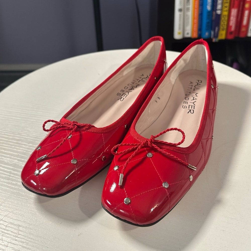 Red Ballet Flats
